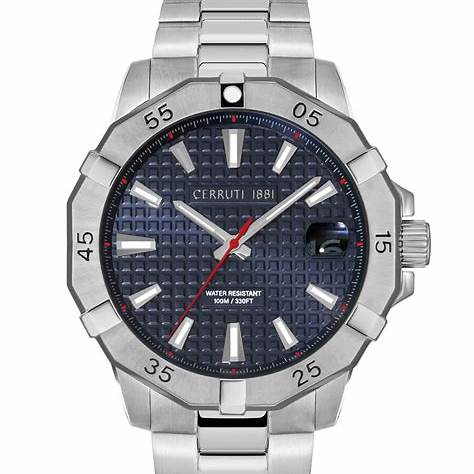 Cerruti 1881 CIWGH2116702 Men's Quartz Watch - Silver Dial, Stainless Steel Bracelet