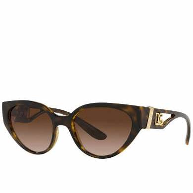 Dolce & Gabbana DG6146 502/13 Occhiali da sole da donna - Montatura avana, lenti sfumate marroni