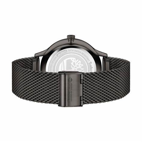 Timberland Eastmore Orologio da uomo TDWJK2001102 - Cassa in acciaio inossidabile nero, quadrante blu, bracciale a maglie nere