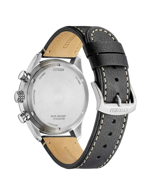 CITIZENCitizen CA4654 - 04E Chrono Aviator Black Dial Leather StrapWATCHESEcecile
