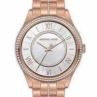 Michael Kors MK3716 Women's Lauryn Rose Gold-Tone Watch with Crystal Accents