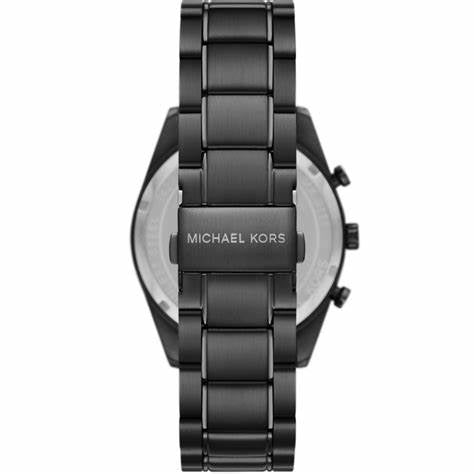 Michael Kors MK9113 Orologio cronografo oversize da uomo in acciaio inossidabile nero