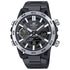 Casio Edifice ECB-2000DD-1AEF Men's Solar-Powered Analog-Digital Watch - Black Dial, Stainless Steel Bracelet