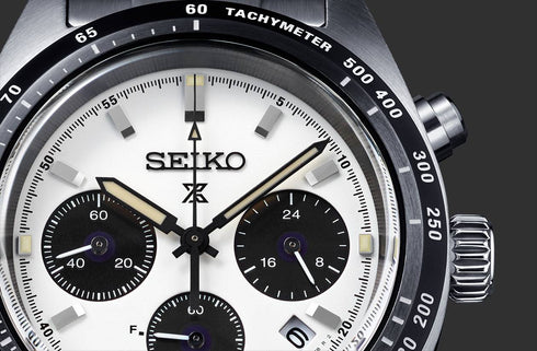 Seiko Prospex SSC813P1 Speedtimer Solar Chronograph Men's Watch - 39mm Stainless Steel, White Panda Dial