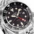 Seiko 5 Sports SSK001K1 Automatic GMT Men's Watch - Black Dial, Steel Bracelet