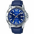 Casio MTP-VD01L-2BVUDF Men's Watch - Blue Dial, Leather Strap