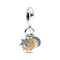 Pandora 762676C01 Two-Tone Celestial Triple Dangle Charm - Sun, Moon, Star (Soleil, Lune, Étoile)