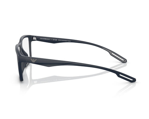 Emporio Armani EA4189U 5088/1W Occhiali da vista da uomo - Montatura blu opaco con lenti a clip, 55mm
