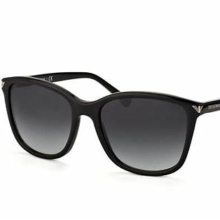 Emporio Armani EA 4060 5017/8G Women's Sunglasses - Black Frame, Grey Gradient Lenses, 56mm