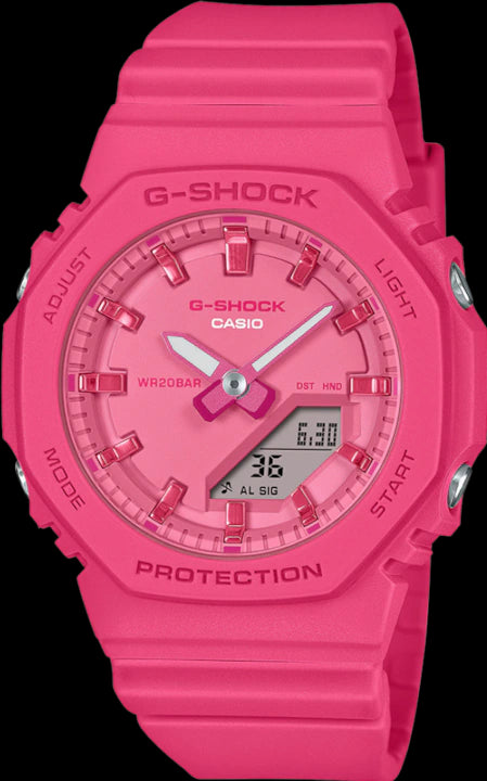 Casio G-Shock GMA-P2100PP-4AER Women's Watch - Pink Resin, 200m Water Resistant