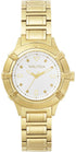 Nautica NAPCPR004 Women's Quartz Watch - White Dial, Gold-Tone Stainless Steel Bracelet