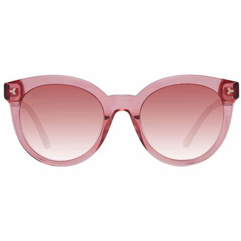 Bally BY0069 5266T Occhiali da sole da donna - Montatura rossa, lenti sfumate bordeaux