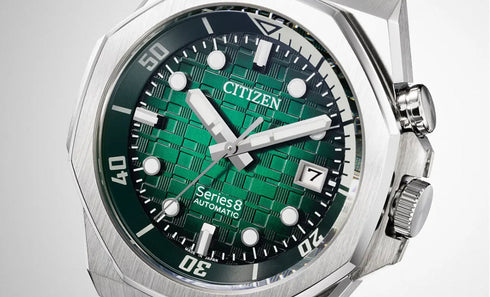 Citizen Serie 8 NB6060-58X Orologio automatico da uomo con quadrante verde, 200M WR, Cal. 9051