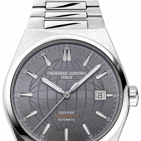 Frederique Constant Highlife Orologio automatico COSC da uomo - Acciaio inossidabile, quadrante grigio, 39 mm