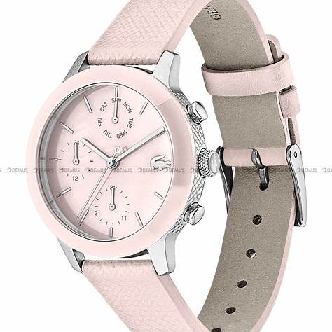 Lacoste 2001152 Women's Watch - Pink Leather Strap, Pink Mother-of-Pearl Dial, 36mm