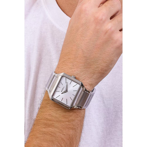 Breil The B TW1927 Men's Two-Hand Watch - Silver Dial, Stainless Steel Bracelet