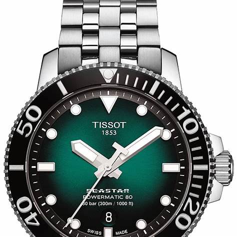 Tissot Seastar 1000 Powermatic 80 T120.407.11.091.01 Men's Automatic Watch - 43mm Stainless Steel