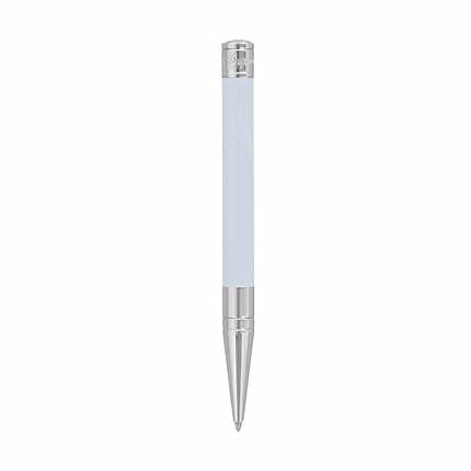 S.T. Dupont D-Initial Ballpoint Pen Model 265279 - Blue Lacquer and Chrome Finish