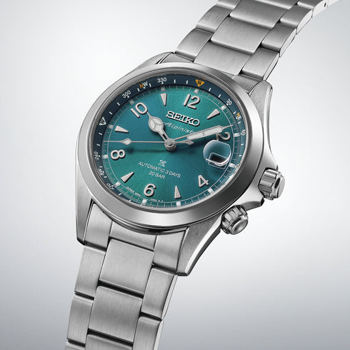 Seiko SPB503J1 Prospex Alpinist Automatik-Herrenuhr – Türkisfarbenes Zifferblatt, 39,5 mm