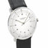 Junghans Max Bill Orologio automatico da uomo 027/4700.02 - Cassa in acciaio inossidabile 38 mm, quadrante argento opaco, cinturino in pelle nera