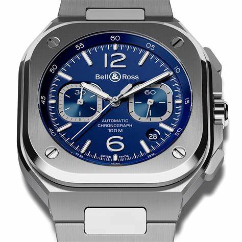 Bell & Ross BR 05 Chrono Blue Steel BR05C-BU-ST/SST – 42mm Blue Dial, Stainless Steel Bracelet