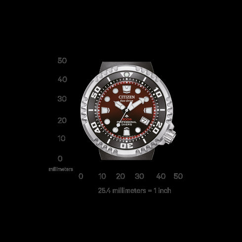 Citizen Promaster BN1024-01Z Men's Red Gradient Dial Diver Watch – Eco-Drive, 46mm, 300M WR