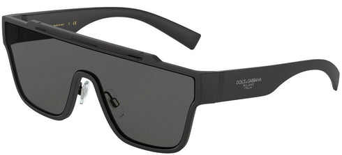 Dolce & Gabbana VIALE PIAVE 2.0 DG 6125 Gafas de sol - Montura Negro Mate, Lentes Grises