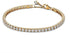 Pandora 561469C01-18 Bracciale tennis scintillante - Placcato oro 14k con zirconi, 18 cm