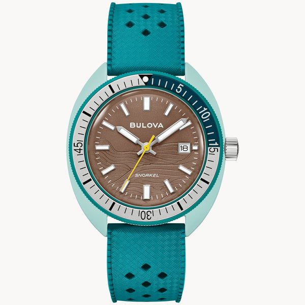 BULOVABulova 98B446 Men's Snorkel Watch – Hybrid Ceramic, Brown Dial, 100m WRWATCHESEcecile