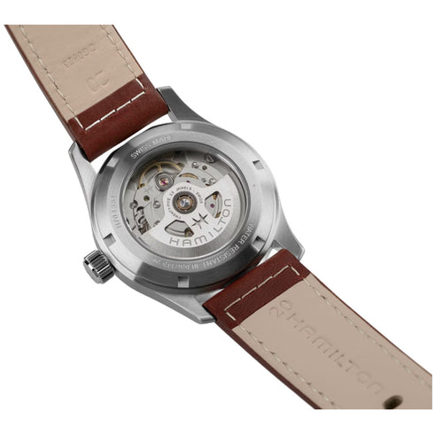Hamilton Khaki Field Auto H70455560 – 38mm Green Dial, Leather Strap, 80h Power