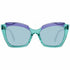 Emilio Pucci EP0145 5687V Occhiali da sole Cat-Eye da donna - Montatura verde/viola, lenti blu, Ø 56 mm