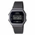 Casio A168WEMB-1BEF Vintage Digital Watch - Black Dial, Black Mesh Bracelet