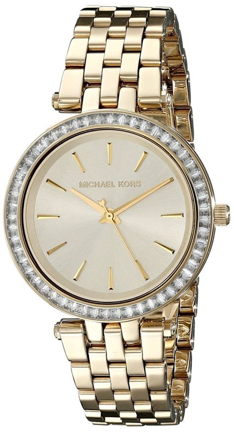 Michael Kors MK3365 Orologio Mini Darci da donna - Tonalità oro, lunetta con cristalli