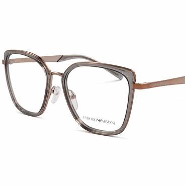 Emporio Armani EA1152 3361 52 Occhiali da vista da donna - Montatura in oro rosa lucido, lenti chiare
