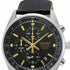 Seiko SSB385P1 Men's Quartz Chronograph Watch - Green Dial, Brown Leather Strap