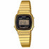 Reloj digital para mujer Casio LA-670WGA-1 - Correa de acero inoxidable en tono dorado, estilo vintage