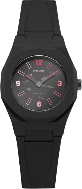 D1 Milano Nanochrome N-Attitude NCRJ04 Orologio da donna - Policarbonato nero, 32mm