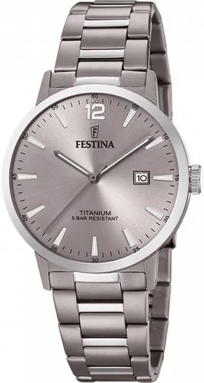 FESTINAFestina F20435/2 Titanium Men's Watch – Silver Dial, 41mm, Quartz MovementWATCHESEcecile