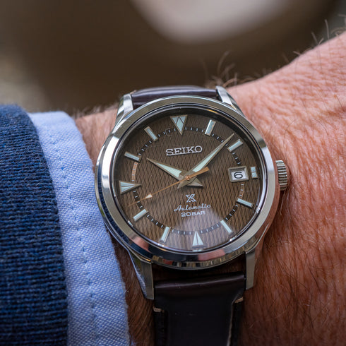 Seiko Prospex SPB251J1 Reloj automático para hombre 'Alpinist' 1959 Re-Interpretation - Acero inoxidable, esfera marrón bosque