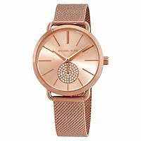 Michael Kors MK3845 Women's Portia Rose Gold-Tone Watch with Crystal Accent