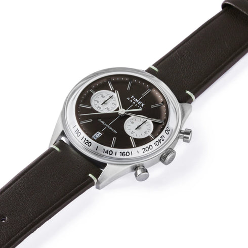 Timex TW2Y24700 Marlin Jet 40mm Quartz Chronograph Brown Dial & Leather Strap