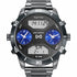 Mark Maddox HM1004-50 Men's Analog-Digital Watch - Black Stainless Steel Bracelet, Black Dial