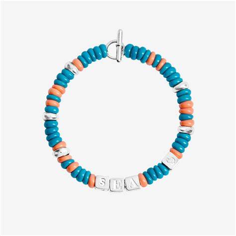 DoDo Rondelle Tēnaka Bracelet DBC4003RONDEOTCAGS – 925 Sterling Silver & Recycled Plastic, Size M