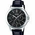 Reloj analógico para hombre Casio MTP-V300L-1A - Esfera negra, correa de cuero negra