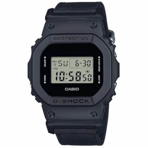 Casio G-Shock DW-5600BCE-1ER Men's Digital Watch – Black Display, Cordura Nylon Strap