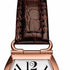 Tissot Heritage Porto Mechanical Small Lady Watch - White Dial, Rose Gold PVD Tonneau Case, Brown Leather Strap