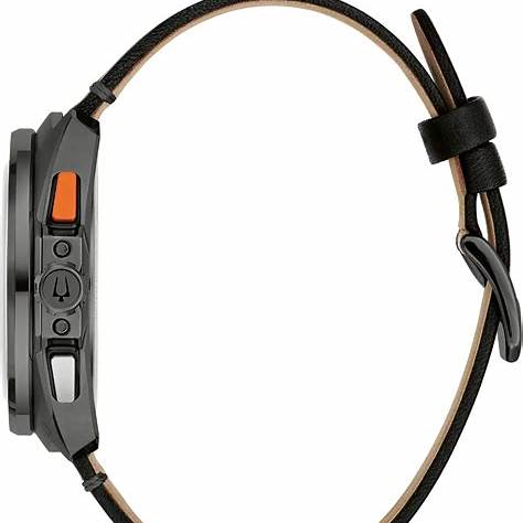 Bulova 98B428 Reloj Cronógrafo Racer Hombre - Esfera Negra, Correa Piel Negra