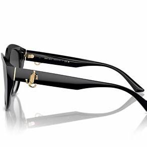 Jimmy Choo JC 5007 Occhiali da sole da donna - 55 mm, montatura nera con lenti sfumate grigie