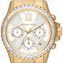 Michael Kors MK7212 Women's Everest Gold-Tone Chronograph Watch with Crystal Accents