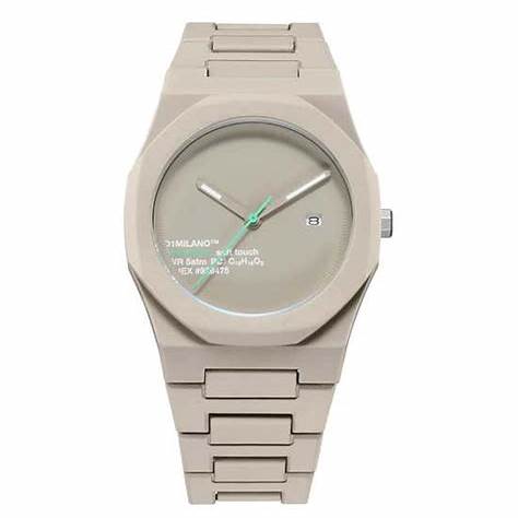 D1 Milano Polycarbon Hot Stone PCBJ30 Orologio unisex - Policarbonato grigio, 40.5mm